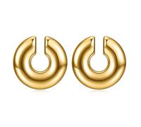 Orecchini a polsino alla moda per cartilagine oro/argento, alla moda, cilindrici, adorazioni, accessori non penetranti, clip alla moda