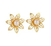 Orecchini a pompon da donna alla moda esaggerati in oro orecchini quadrati smeraldo, Taglia unica, Metallo, Nessuna pietra preziosa