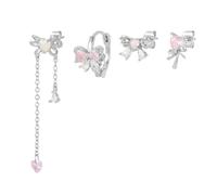 Orecchini a prua rosa con pinne per donne con pistole per bow wot love copichi canotta goccia dogangle orecchino dolce amore pericoloso gioielli a cerchio per lacrima per sorella per sorella