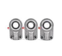 Orecchini a sfera con cilindro attorcigliato, for cuscinetto con aletta articolata GIHO-K..DO, coppia in acciaio argentato(GIHO-K25DO 2Pcs)