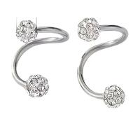 Orecchini A Sfera Con Strass Scintillanti A Doppia Testa, Freschi E Dolci, Adatti Per Più Occasioni, Per Le Donne