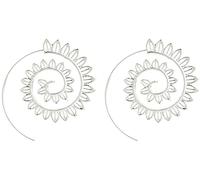 orecchini a spirale in lega a forma di goccia d'acqua orecchini a cerchio per feste Fashion Lady Eardrop JewelryUtile e alla moda