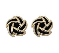 Orecchini a spirale in velluto di metallo, migliorano il temperamento, adatti per le donne da indossare nei pendolari e nelle uscite quotidiane