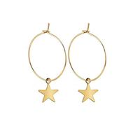 Orecchini a Stella a Cinque Punte Dorati semplici Orecchini di personalità alla Moda Studs for Women Stylish And Popular Fashion Processing