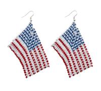Orecchini a tema Giorno dell'Indipendenza Accessori Gioielli Alla Moda Adatto per Vari Abiti Americani Bandiera Orecchini, One Size, come descritto, come descritto
