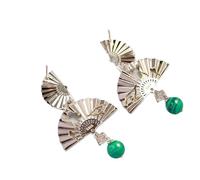Orecchini a ventaglio in argento 925 - Design leggero e pendente per donna