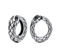 Orecchini Acciaio Inox, Orecchini A Bottone Vintage Serpente Argento D'Epoca Donna Gioielli