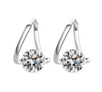 Orecchini al germanio Lymphvity MagneTherapy, orecchini magnetici, gioielli per il drenaggio linfatico con agopuntura per donne (B)