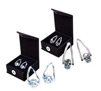 Orecchini al germanio per magnetoterapia, orecchini magnetici per dimagrire, per donne e ragazze (2pc B&C)