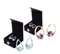 Orecchini al germanio per magnetoterapia, orecchini magnetici per dimagrire, per donne e ragazze (2pcs A&C)