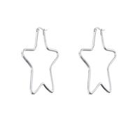 Orecchini alla moda a forma di stella, eleganti orecchini in oro o in acciaio, perfetti per dare a qualsiasi outfit oro robusto, Taglia unica, come descritto