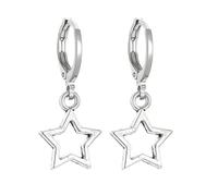 Orecchini alla moda con ciondolo a forma di stella a cinque punte, non sbiadisce, ornamento punk, elegante ciondolo per orecchie, abbigliamento durevole