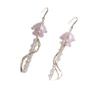 Orecchini alla moda con motivo meduse in lega lucidata. Gioiello versatile per il passaggio dal giorno alla notte. Elegante ciondolo a forma di medusa, Taglia unica, come descritto