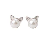 Orecchini alla moda con zirconia cubica con montatura a griffe, in metallo, anallergici, comodi da indossare per le donne, accessori per feste, orecchini con pietre preziose in lega, Misura unica