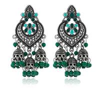 Orecchini alla moda etnici Jhumki orecchini pendenti zingara campana orecchini pendenti nappe gioielli decorazione regalo per ragazze