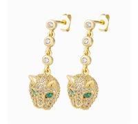 Orecchini alla Moda leopardati Orecchini Color Oro per Le Donne Orecchini Pendenti Orecchini a Goccia Gioielli Femminili Moderni Attractive Design