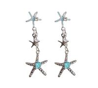 Orecchini alla moda Oceanics Set Clip On Shell Stelle Marine Disegni Senza Piercing Necessario Vocazione Moda Orecchio Monili Orecchini Per Le Donne, Misura unica, come descritto, come descritto