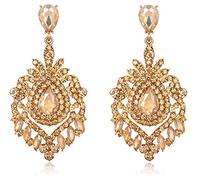 Orecchini alla moda Pendenti Orecchini Gem Stone Dangle Elegante Wedding Bridal Chandelier Teardrop Orecchini per le donne-80