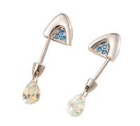 Orecchini alla moda per cartilagine dell'orecchio dei gatti in acciaio inossidabile accessori per piercing all'osso con zircone gioielli accento per le donne in acciaio inossidabile gatti ossa