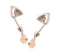 Orecchini alla moda per cartilagine dell'orecchio dei gatti in acciaio inossidabile accessori per piercing all'osso con zircone gioielli accento per le donne in acciaio inossidabile gatti ossa