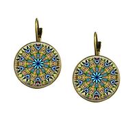 Orecchini alla Moda per Donna, Orecchini Vintage da Donna con Pendenti a Forma di Fiore, Pendente a Forma di Fiore, Orecchini Pendenti - Bronzo Antico Elegante e Popolare Attractive And Professional