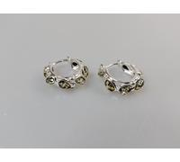 Orecchini ambra verde orecchini argento 925 piccoli orecchini pendenti