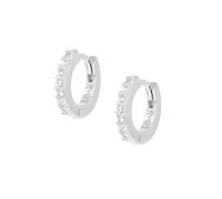 Orecchini Amen Cerchio Tennis Mania Argento 925 con Zirconi Bianchi