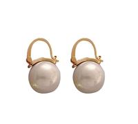 Orecchini ametista 585 temperamento Yet Trendy High End Texture Earrings For Women Perle Con Orecchini Diamanti, Taglia unica, Metallo, Nessuna pietra preziosa