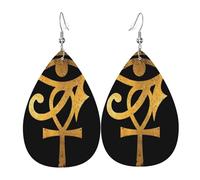 Orecchini Ancient Egyptian Goddess Golden Eye Of Confortevoli Orecchini Donna Pendenti Leggero Waterdrop Di Orecchino Di Cuoio Per Bambina Festa Decorazioni