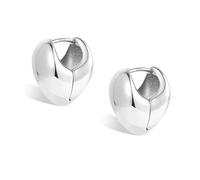 Orecchini Argento Goccia Curva Stile Sophisticated Gioiello Donna Regalo | Orecchini Argento A Forma Goccia Curva Stile Sophisticated Gioiello Donna Regalo Finitura Lucida Per Look Ufficiali E Serali