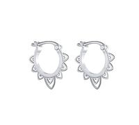 Orecchini Argento Sterling 925 Cerchio,S925 Argento Creativo Rotondo Fiore Del Sole Moda Unica Orecchini A Cerniera Ipoallergenici Cerchio Fine Anello Senza Fine Gioielli Per Donne Uomini Ragazze Sp