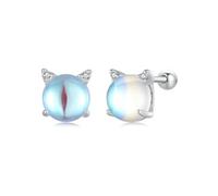 Orecchini Argento Sterling 925 Orecchini Gatto per Donne Ragazze Cubic Zirconia Gatto Orecchini Anallergici Donne Argento Orecchini Gioielli Regali per Amanti dei Gatti