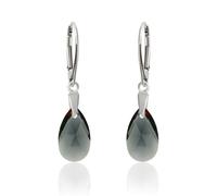 Orecchini Argento Sterling Ganci Fatto Con 6106 Lacrima 16mm Primero Cristalli