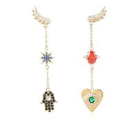 Orecchini asimmetrici con ala lunga placcata oro per le donne Accessori di moda gioielli creativi regali