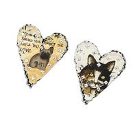 Orecchini asimmetrici moderni Orecchini a forma cuore cane Gioielli in lega per occasioni giovanili Orecchini d ' amore