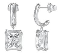 Orecchini Blooming Summerer in acciaio argentato, Única, Acciaio inossidabile, Cristallo, es_ES