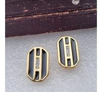 Orecchini brillanti vintage art deco anni '80, NOS, inutilizzati, accessori