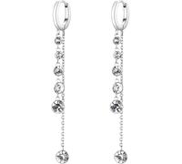 Brosway Orecchini Donna, Orecchini Pendenti in Acciaio e Cristalli | Collezione SYMPHONIA - BYM87