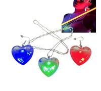 Orecchini cadenti da donna, gioielli retrò con ricarica USB, set di collane e orecchini cadenti luminosi, per madre, sorelle, amiche, moglie, fidanzata, incontri compleanni, Se référer au descriptif