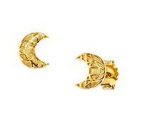 orecchini cai in argento sterling 925 placcato oro forma di luna lunghezza 0,...