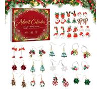 Orecchini Calendario Countdown Orecchini Pendenti A Natalizi Da Collezione | Calendario Countdown Gioielli Per Donne E Ragazze Appuntamenti Uso Quotidiano Ballo Di Fine Anno