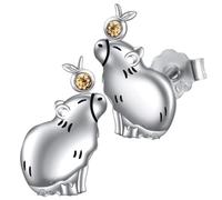 Orecchini Capibara | Gioielli Di Compleanno Di Roba Adorabile Di Capibara, Orechini Di Frutta Animali Per Le Donne, Gioieli Di Animali, Orecchini A Bottone Per Le Donne, Gioielli Di Compleann