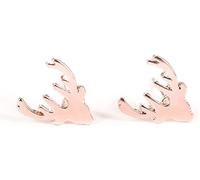 Orecchini carini con corna di animali Regali di San Valentino Accessori per orecchie creativi Oro rosaÈ bello e facile da usare.