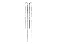 Orecchini Catena Attraverso IN Attesa Di IN Argento Massiccio 925/00