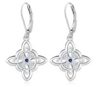 Orecchini Celtico, Orecchini Pendenti in Argento 925 Orecchini Donna Goccia Orecchini con Nodo Celtico Gioielli Regalo per Donna Ragazza