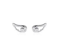 Orecchini Cerchio Argento 925,Minimalista Leggero Dainty Orecchini A Cerchio A Forma Di Ala Orecchini In Argento Sterling 925 Orecchini Pendenti A Cerchio Per Ragazze Da Donna Gioielli Da Ufficio Pe