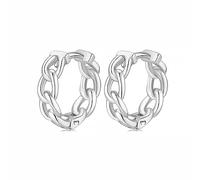 Orecchini cerchio da donna in argento 925 con piccoli cerchi. Set Orecchini da donna cerchio con finitura in argento sterling o oro 18 carati ideali per regalo... Gioielli donna (Argento)