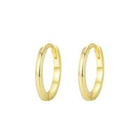 Orecchini Cerchio, Donna Orecchini Cerchietto semplice e raffinato da 15,6 mm in Oro giallo 9 carati