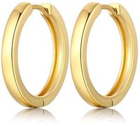 Orecchini Cerchio Oro Orecchini A Cerchio Uomo Donna Acciaio Chirurgico Per Uomo Donna 18mm