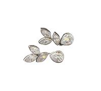 Orecchini Chic con Pera marchesa zircone zircone Argento Orecchini di Colore per Le Donne da Sposa da Indossare Ogni Giorno Gioielli di Temperamento